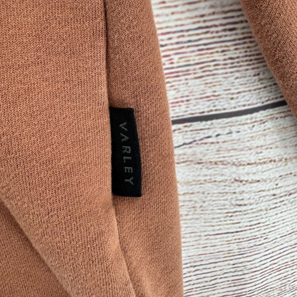 Varley Rowan Sweat Crewneck Sweatshirt Womens Large Brown Fleece - Picture 6 of 14